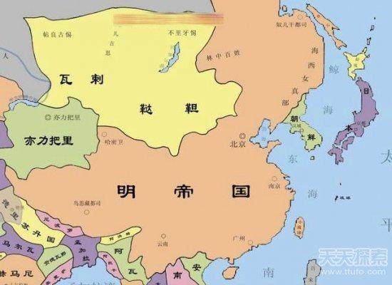 七、大明帝国鼎盛形势图