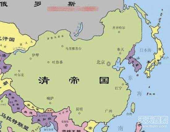 八、大清帝国鼎盛形势图