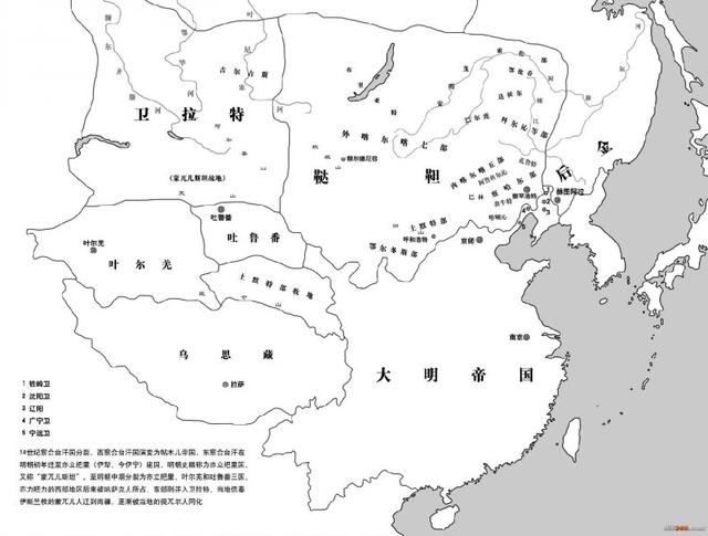 明朝的疆域扩张图