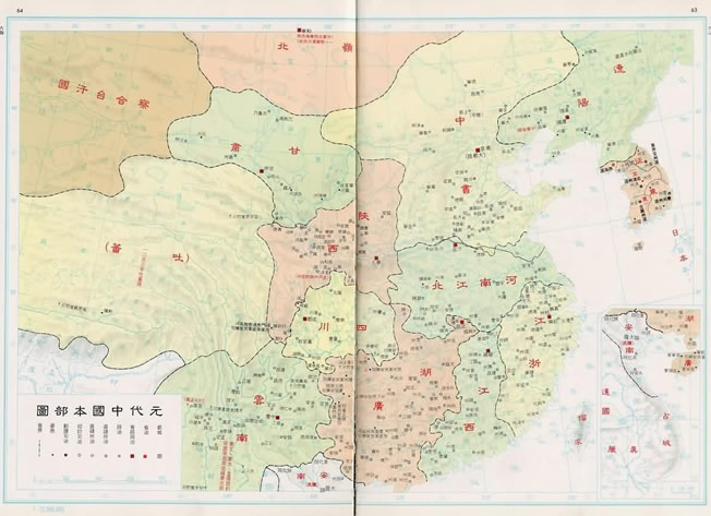 元朝疆域；岭北行省北部